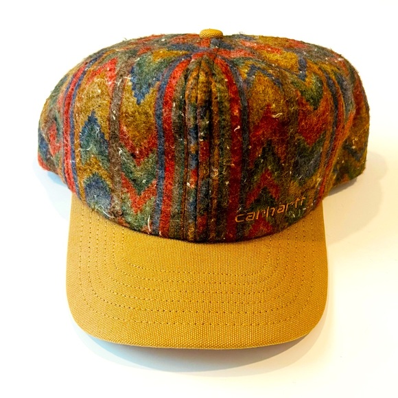 Carhartt Other - Carhartt Vintage Aztec Wool Blanket Print Snap Back Trucker Hat